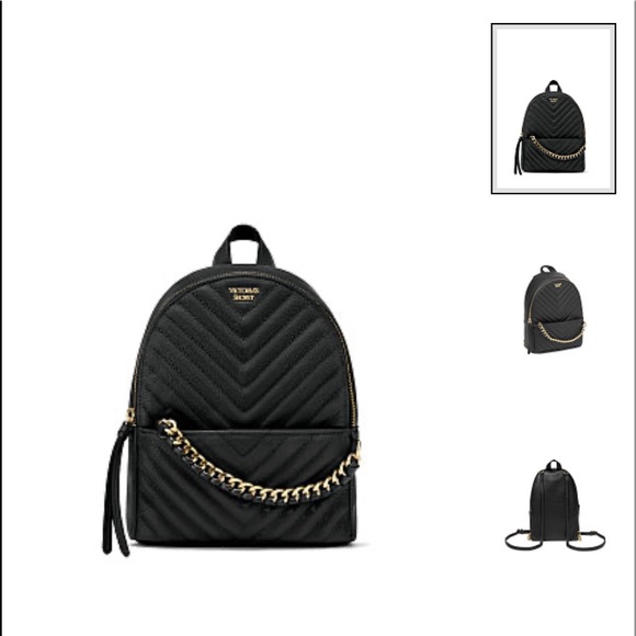 Victoria's Secret Handbags - Pebbled V-Quilt Small City Backpack